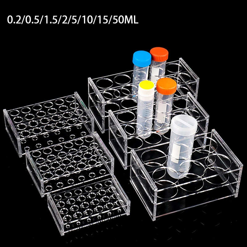 Centrifuge Tube Rack - 0.2ML/0.5ML/1.5ML/2ML/10ML/15ML/50ML Test Tube Rack Test Tube