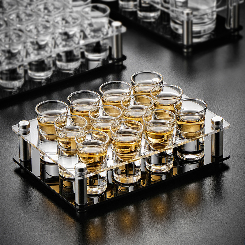 Centrifuge Tube Rack - 6/12/24 Holes Acrylic Shot Glass Holder,