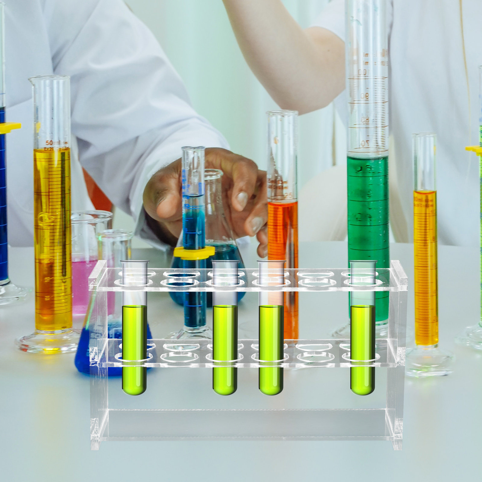 Compact Test Tube Holder 6 Slo - Centrifuge Tube Rack 评论和价格