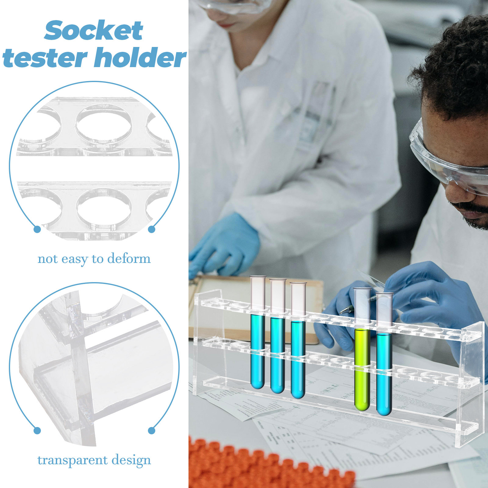 12 Holes Test Tube Rack Acryli - Centrifuge Tube Rack 评论和价格
