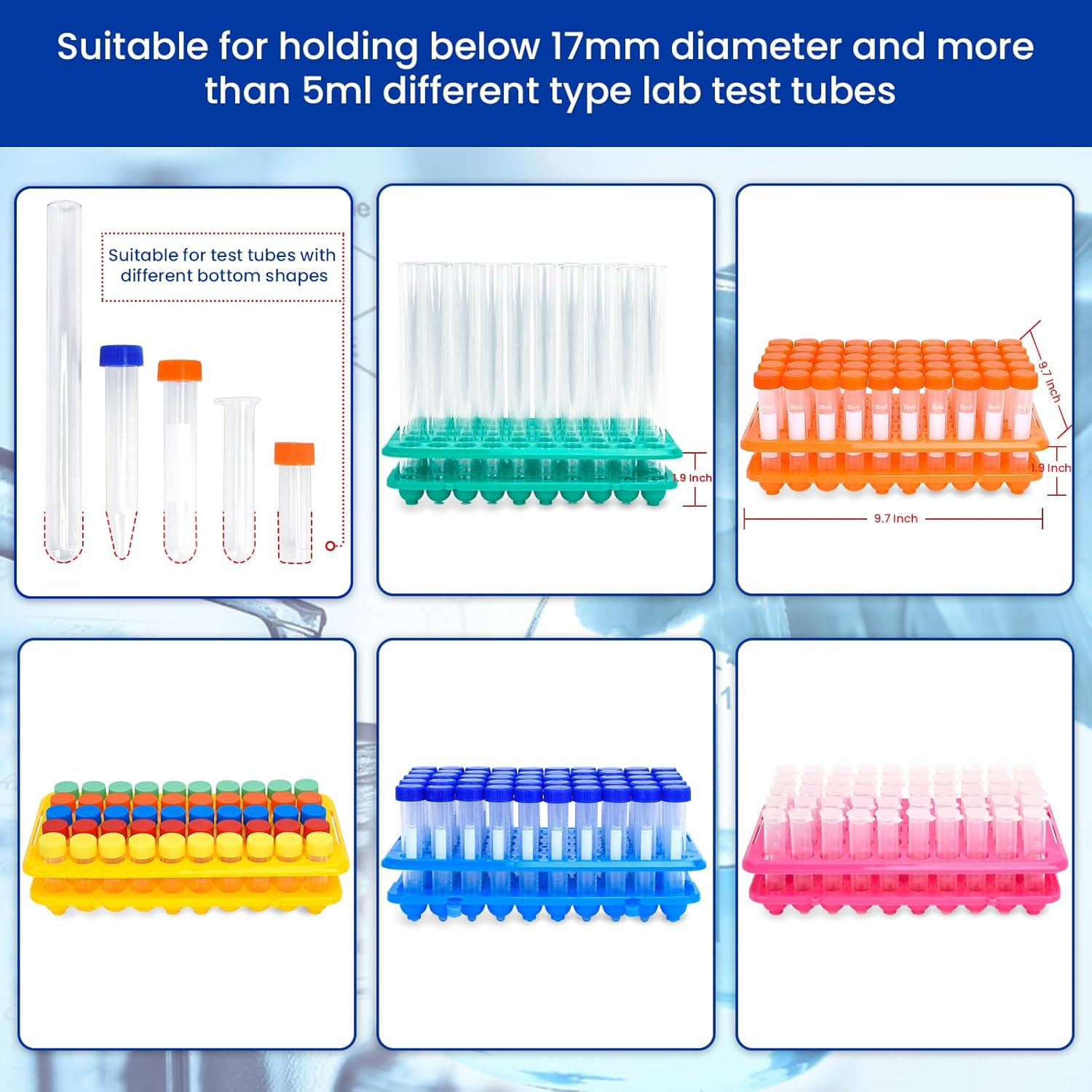 Plastic Test Tube Rack 50-Hole - Centrifuge Tube Rack 评论和价格