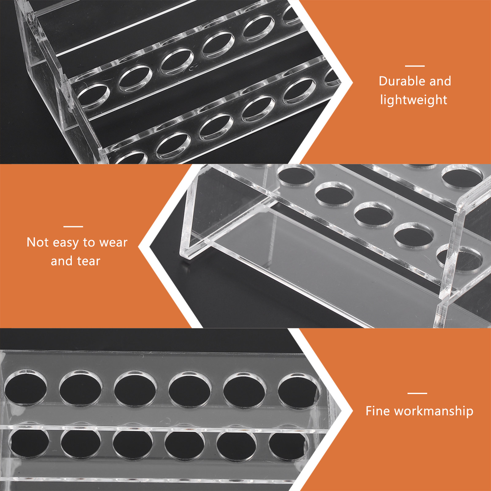 12-Hole Acrylic Test Tube Rack - Centrifuge Tube Rack 评论和价格